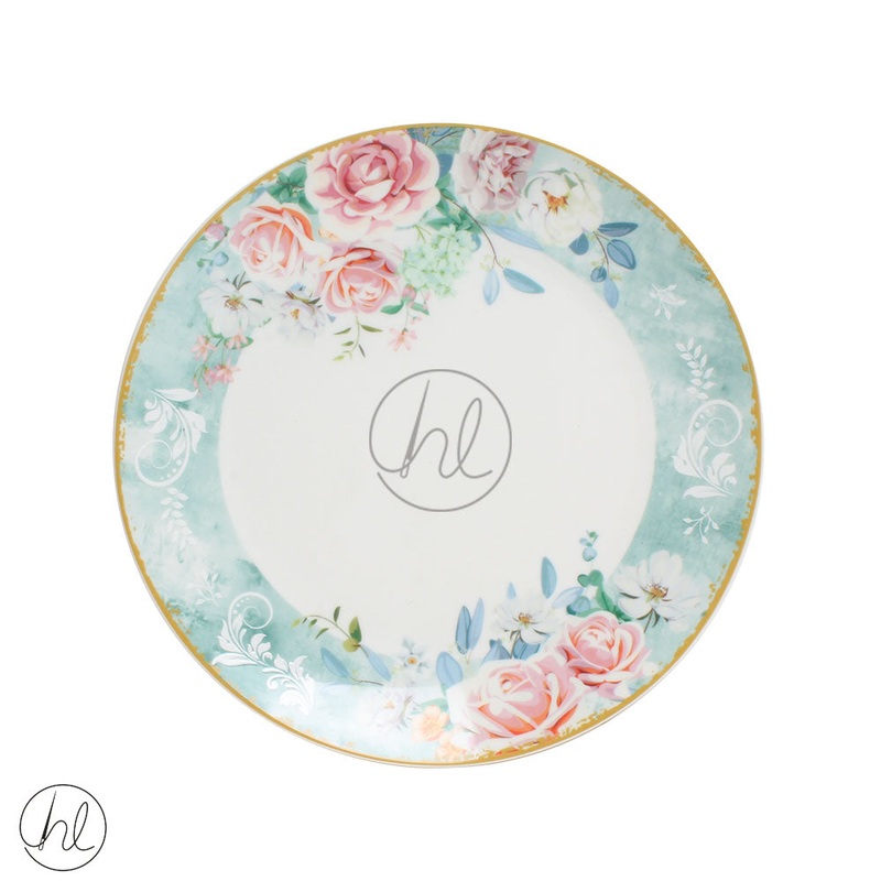 JENNA CLIFFORD GREEN FLORAL DINNER PLATE 4 PER SET JC-7110