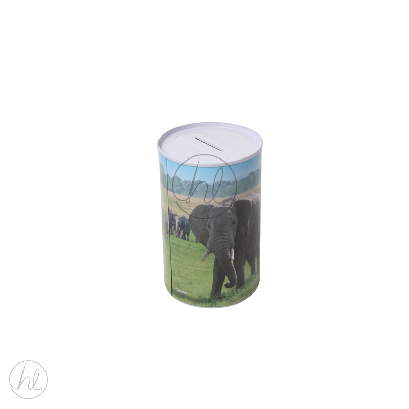MONEY TIN ELEPHANT MULTI SMALL