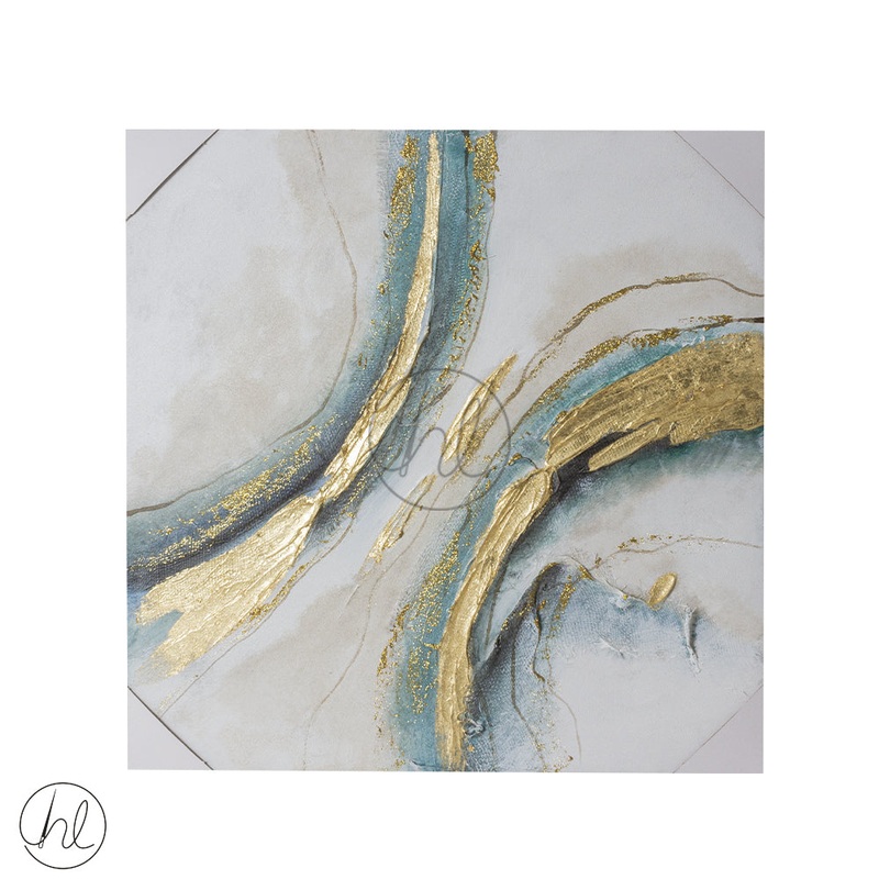 PAINTING CANVAS 550 60x60TURQUOISE