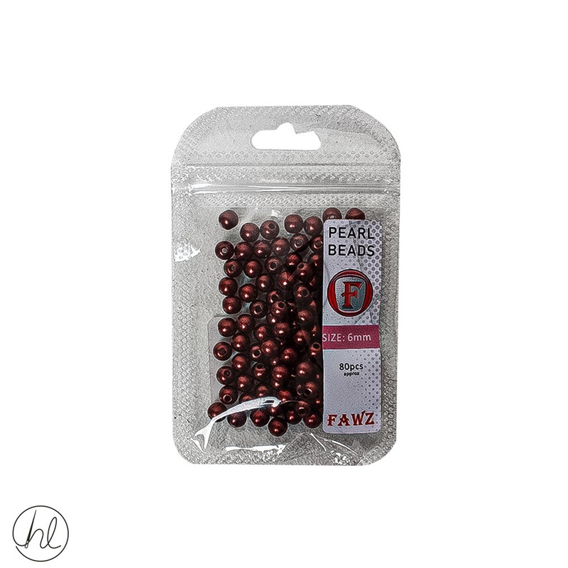 Beads Pearl 6mm Copper Free