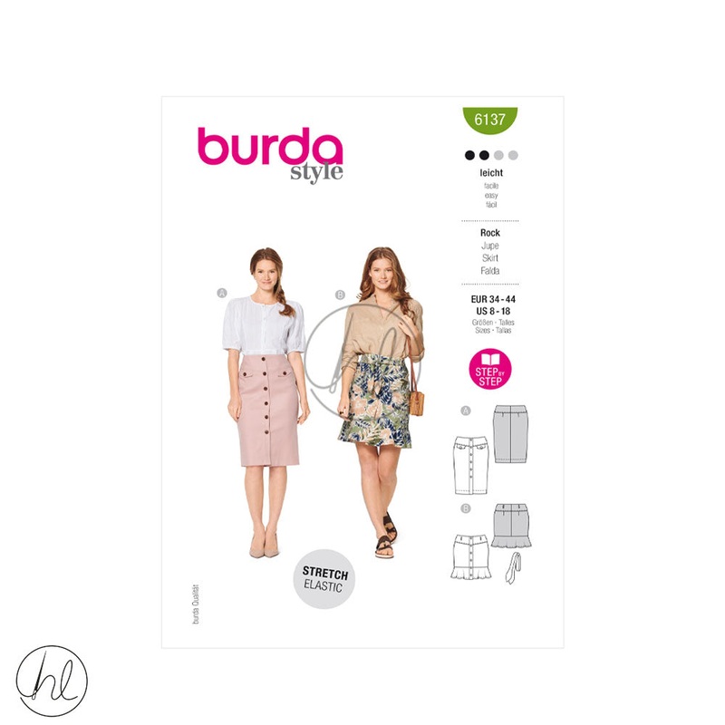 BURDA PATTERN  6137 GREEN US 8-18