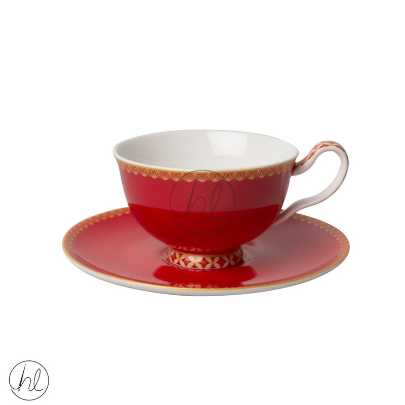 FOOTED CUP & SAUCER HV0177 CHERRY 200ML
