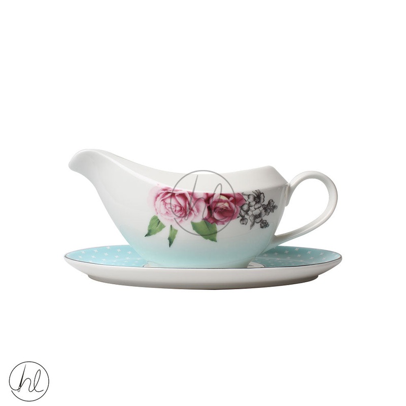 JENNA CLIFFORD GRAVY BOAT & SAUCER 899 JC-7058