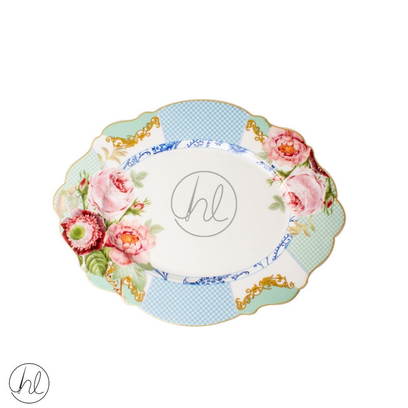 JENNA CLIFFORD OVAL PLATTER  PLATE  ITALIAN ROSE 899 JC7028