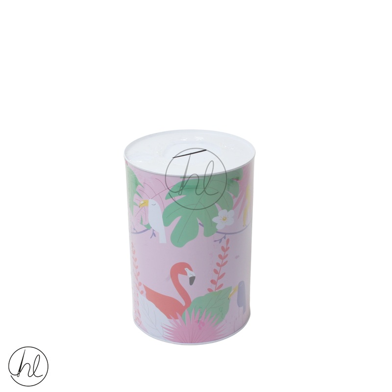 MONEY TIN FLAMINGO