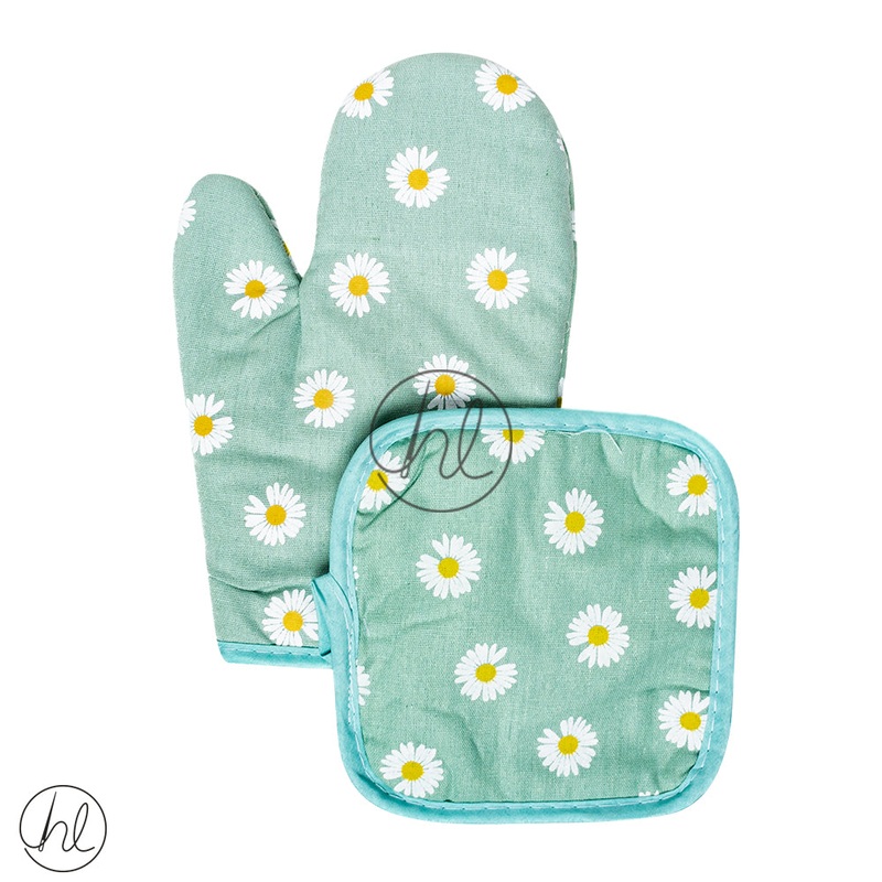 Oven Glove Set ABY-5243 Green