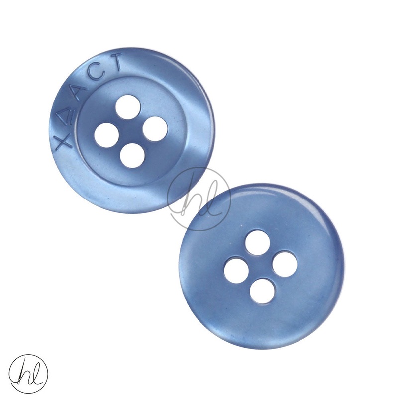PLAIN BUTTONS BLUE STEEL BA003 22MM