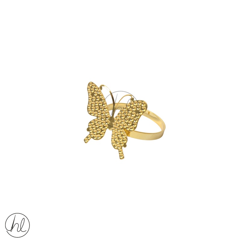 SERVIETTE RING BUTTERFLY  GOLD FREE