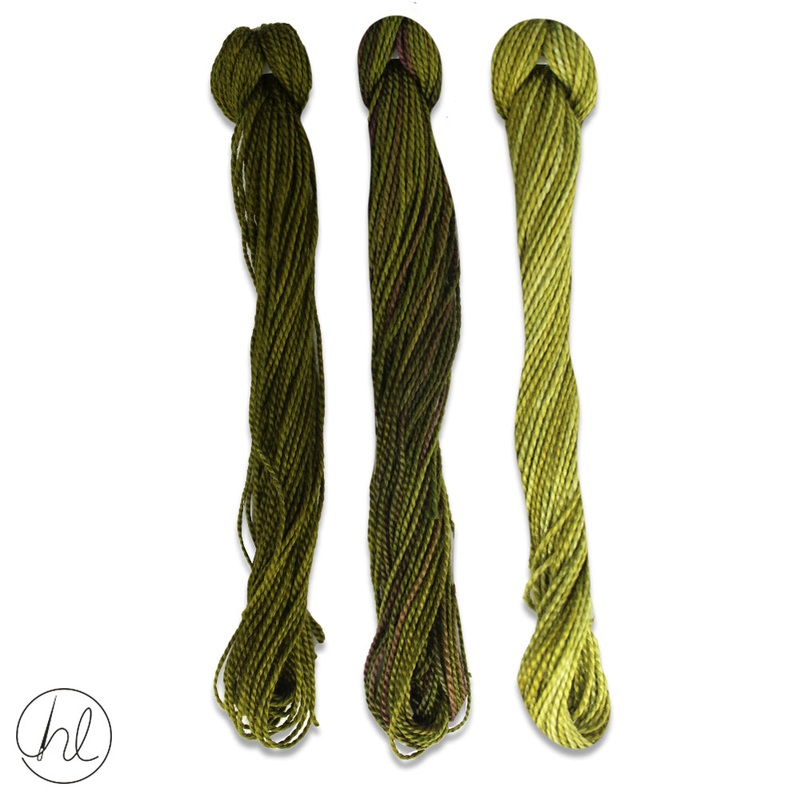 100% COTTON PERLE THREAD 3X9M 71-FOXTAIL FERN PER SET