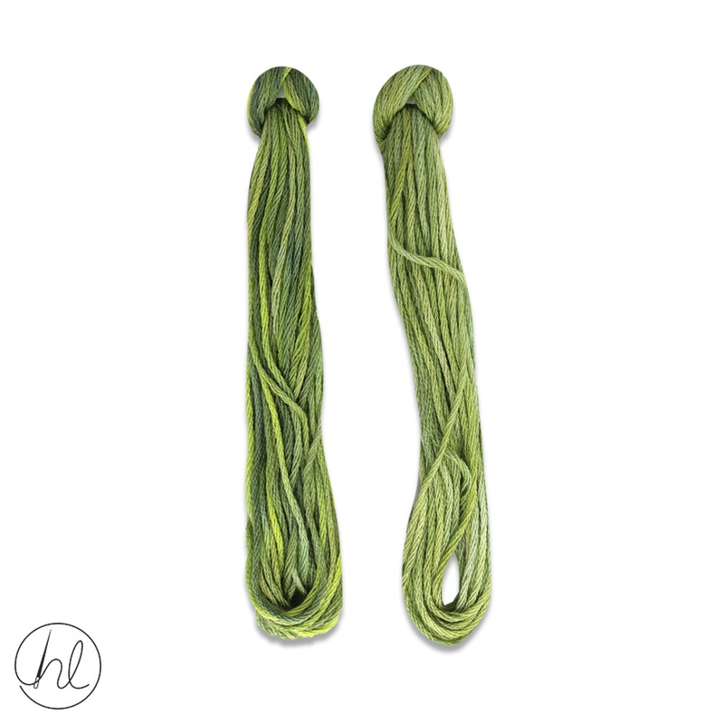 100% COTTON STRANDED THREAD 2X5M 25-LEMON & LIME PER SET