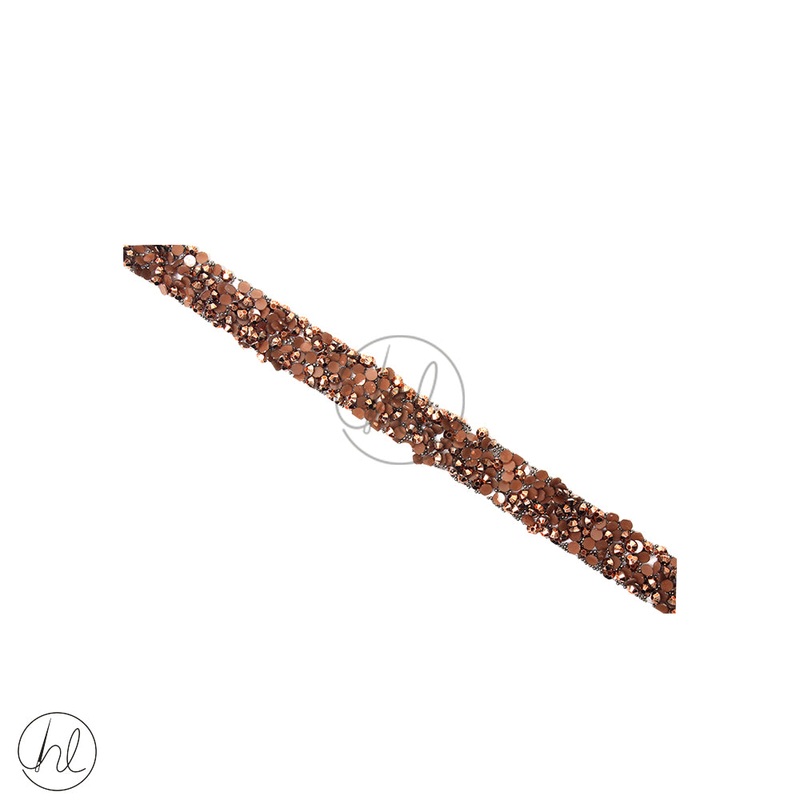 Braid Fancy Iron On Bronze Free