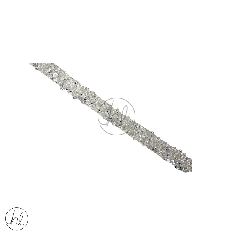 Braid Fancy Iron On Off/White