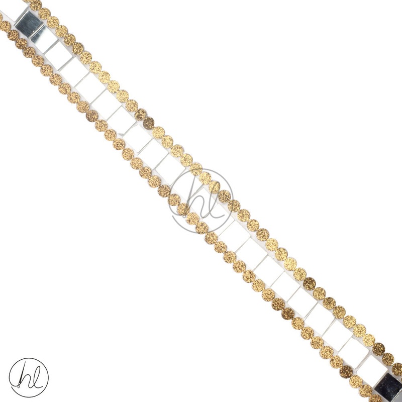BRAID IRON ON DARK GOLD ART3152 PER M