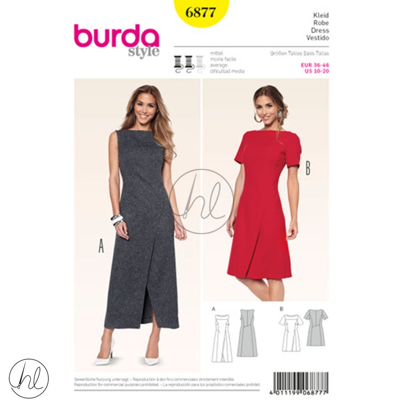 BURDA DRESS YELLOW 6877