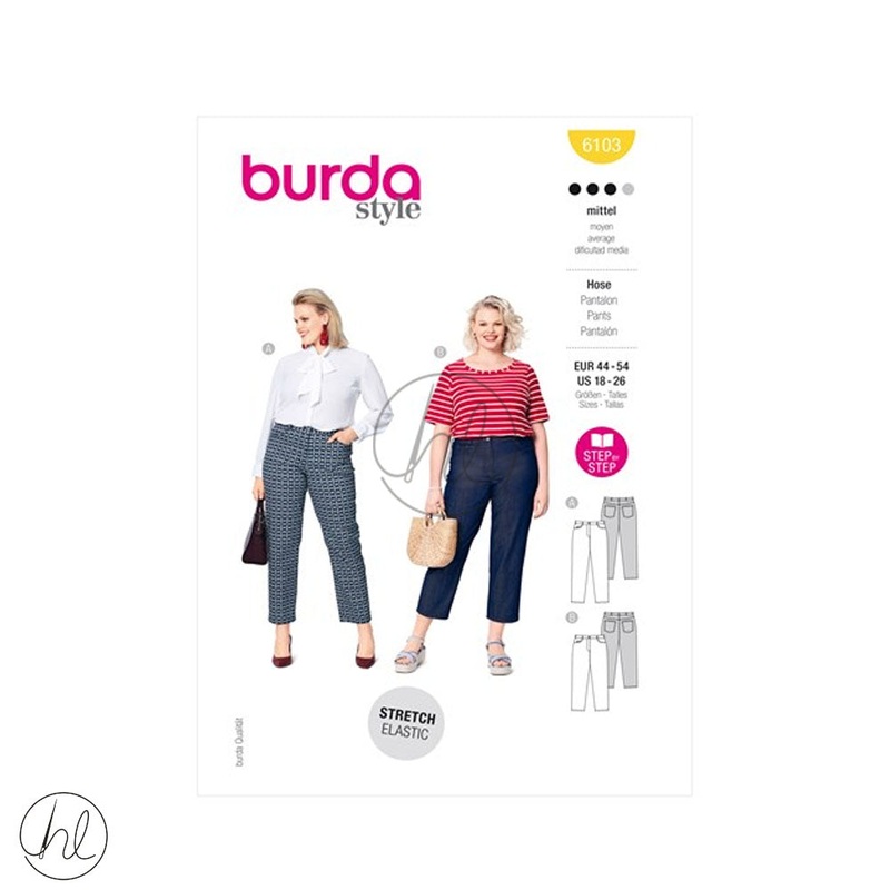 BURDA PATTERN  6103 YELLOW US 18-28