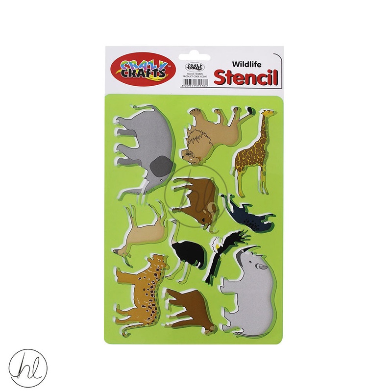 CRAZY CRAFT STENCIL WILDLIFE (CCSWI)