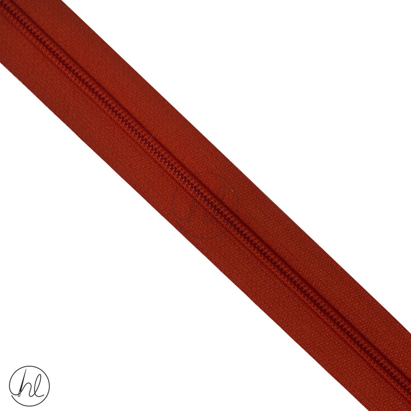 NYLON ZIPS PER METER TYPE 5 DARK ORANGE