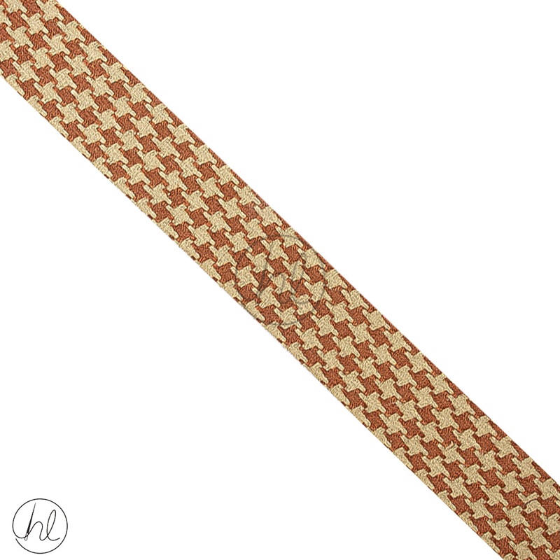 Ribbon 2 Tone Fancy 40mmBrown/Cream