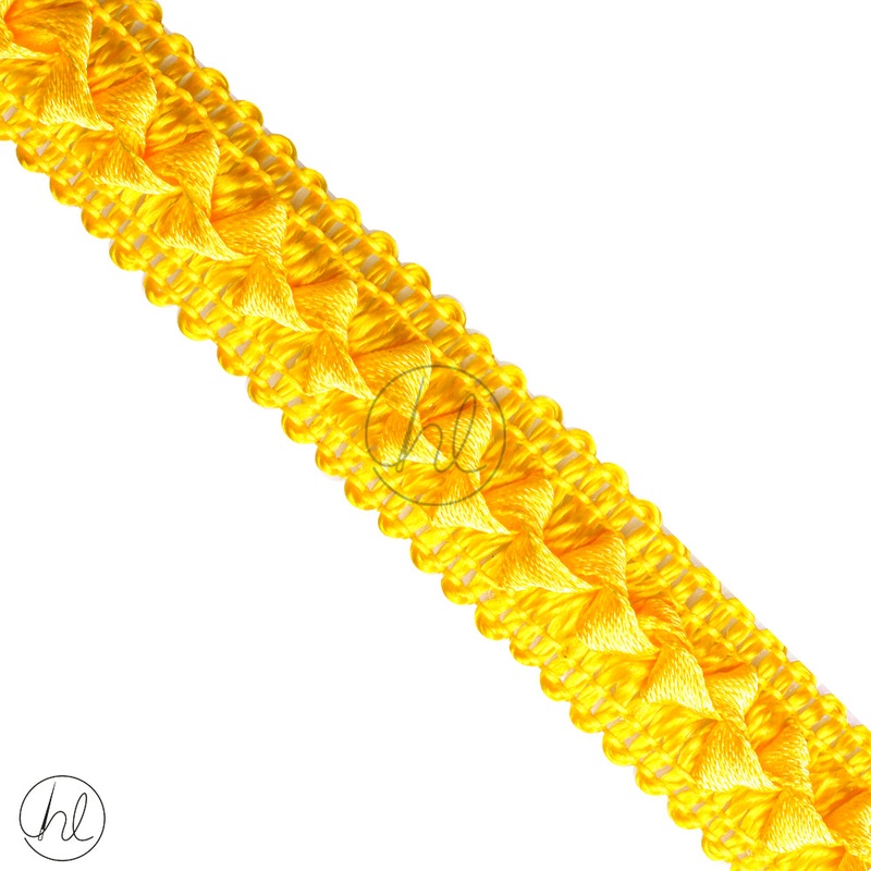 SAMOOSA BRAIDS YELLOW 011-239 18MM P/METER