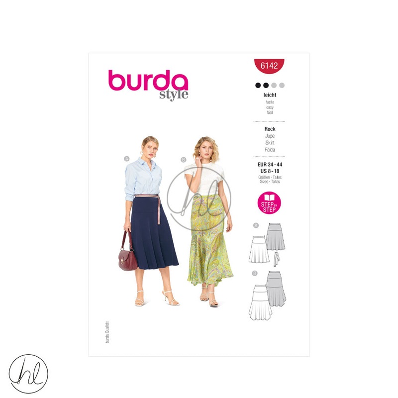 BURDA PATTERN  6142 RED US 8-18