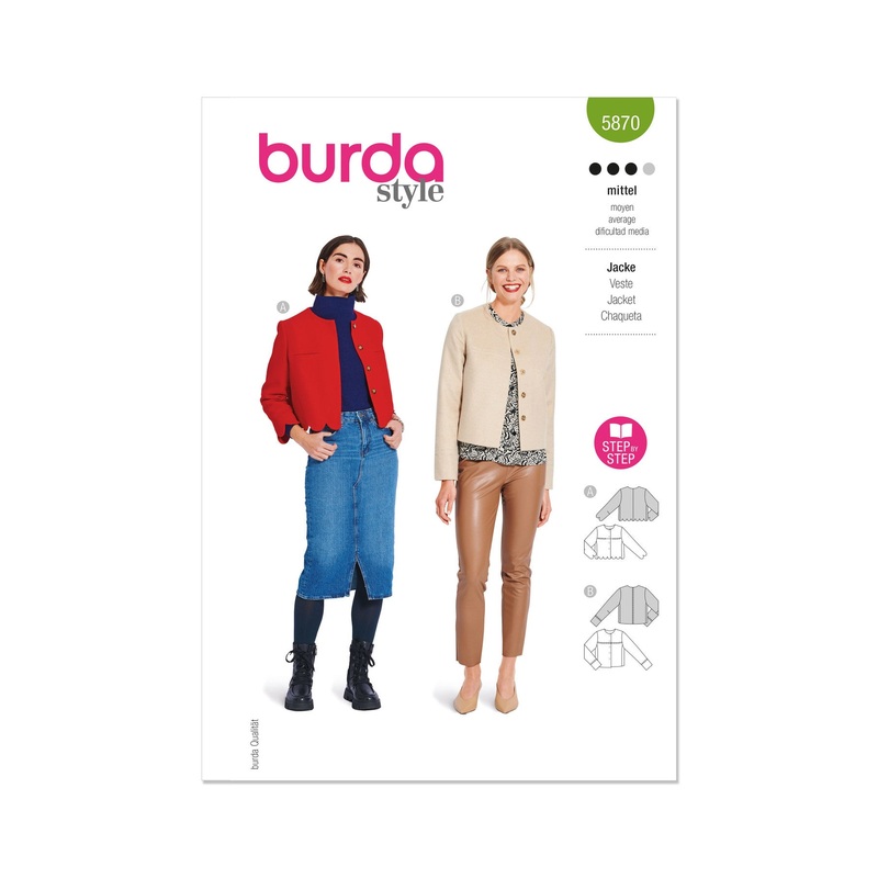 BURDA PATTERN B5870 GREEN