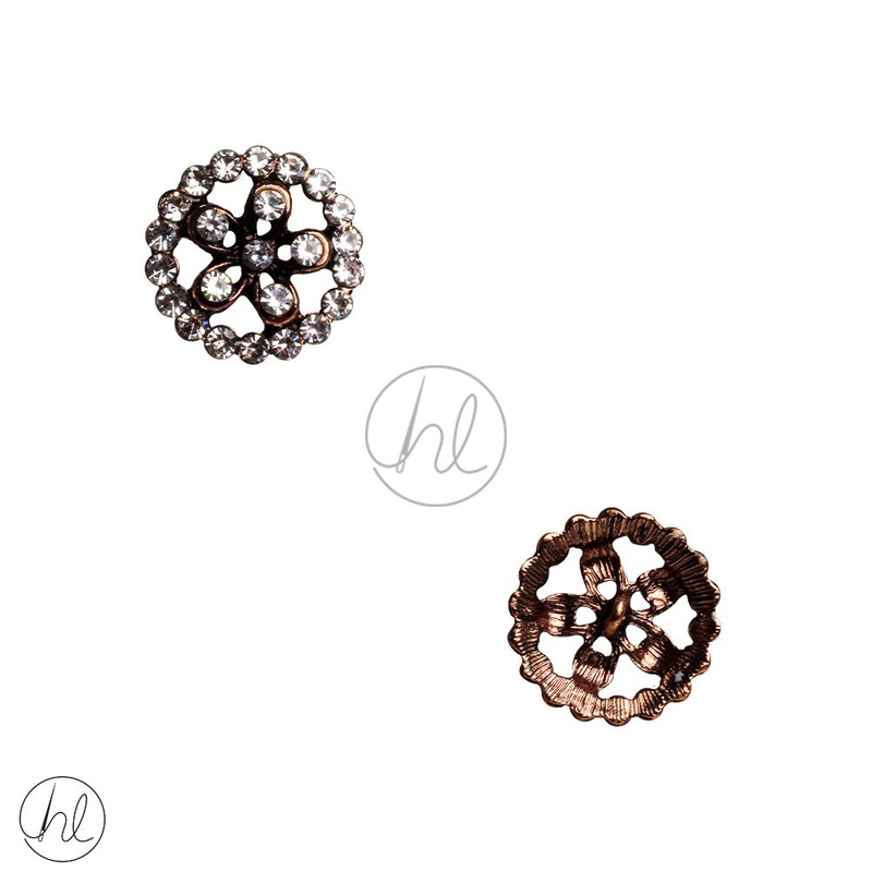 BUTTONS DIAMANTE BRONZE AS862 17MM