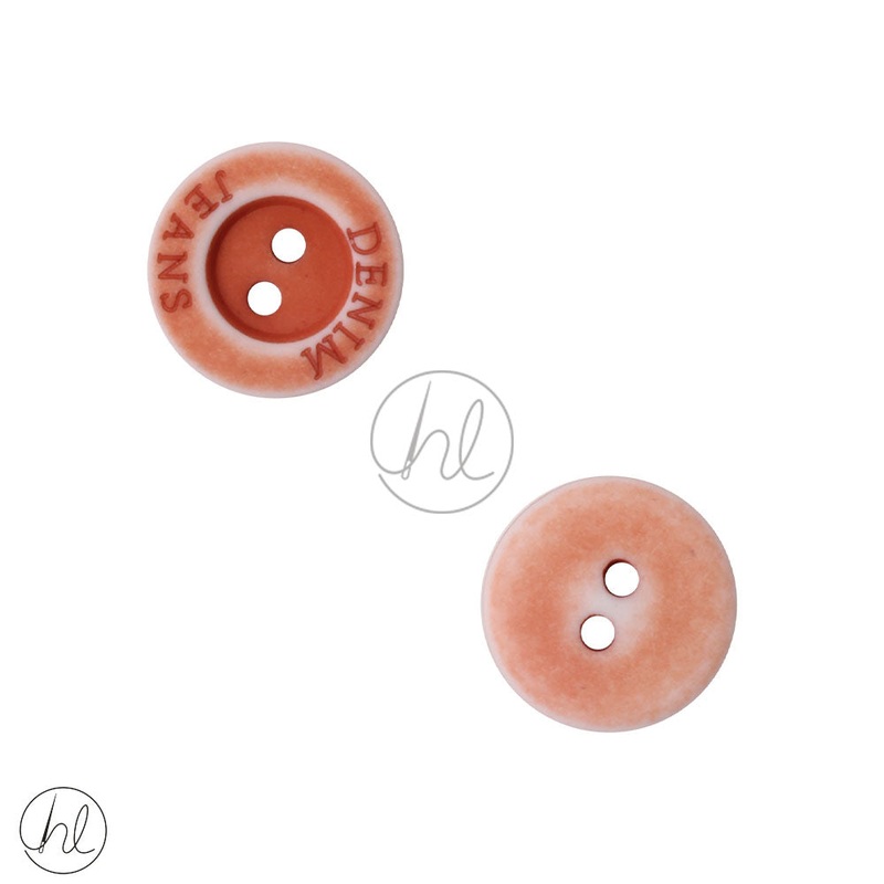 DENIM BUTTONS ORANGE 15MM D5514