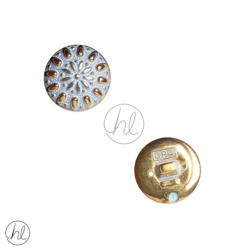 PLAIN BUTTONS GOLD/BLUE 18MM467
