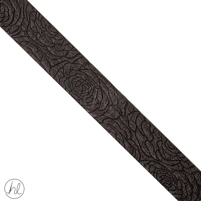Ribbon Satin Fancy 50MM Black