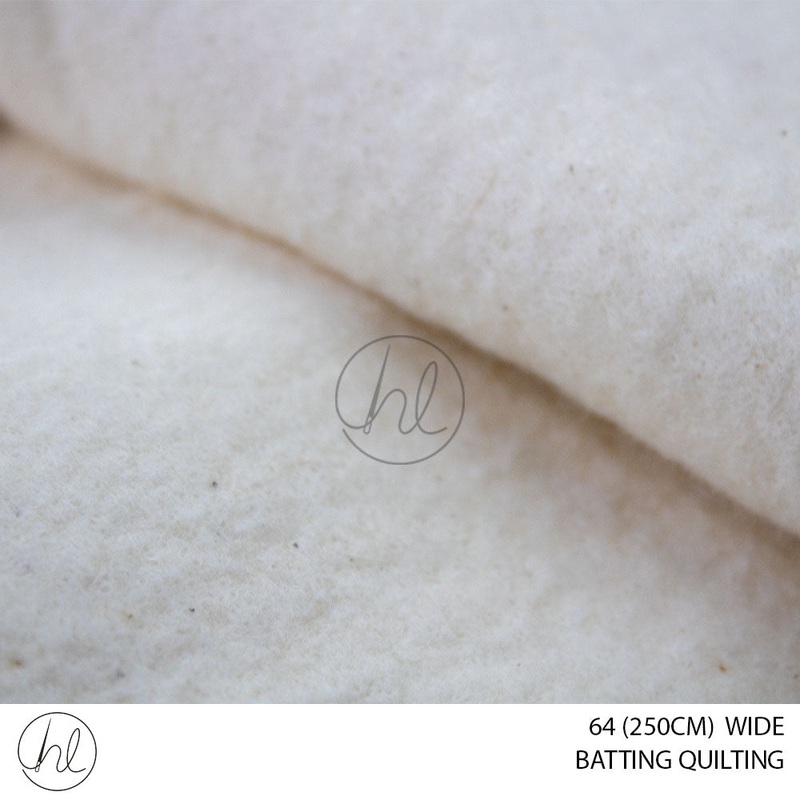 BATTING QUILTING COTTON 64 250CM P/METER