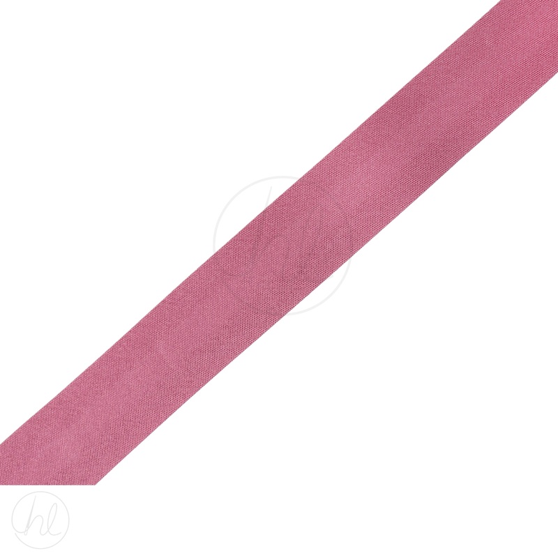 BIAS BINDING COTTON 25MM  DUSTY PINK FREE 1