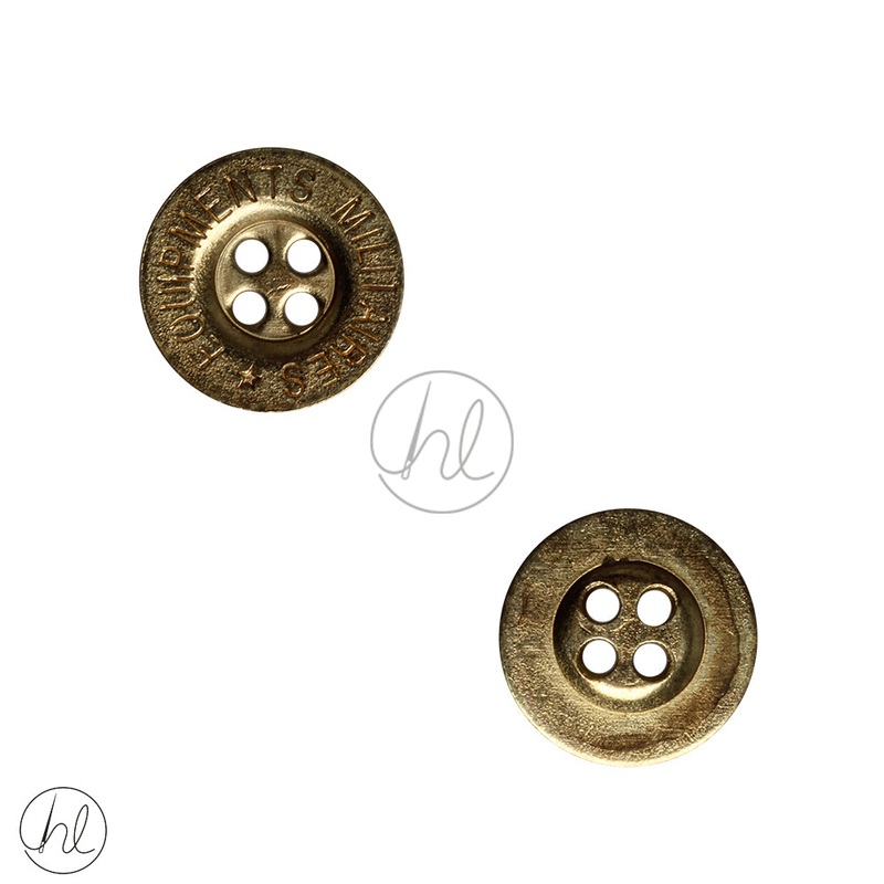 BLAZER BUTTON DENIM GOLD 045-449 15MM