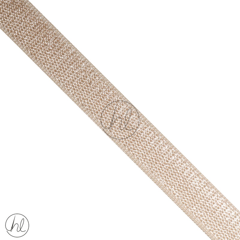 BRA STRAP ELASTIC BEIGE 034-254 12MM P/METER