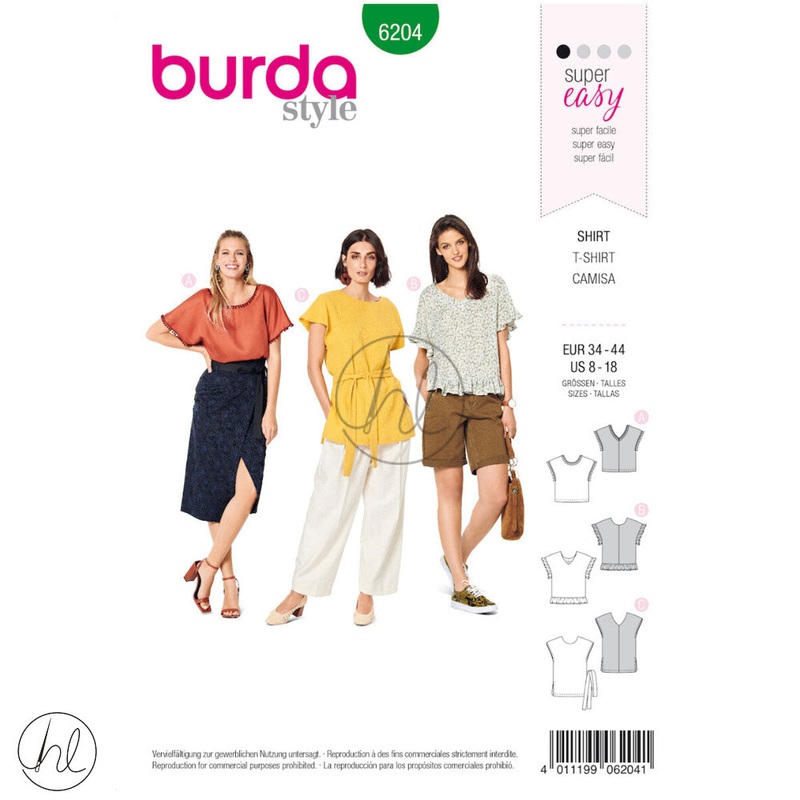 BURDA PATTERNS 6204