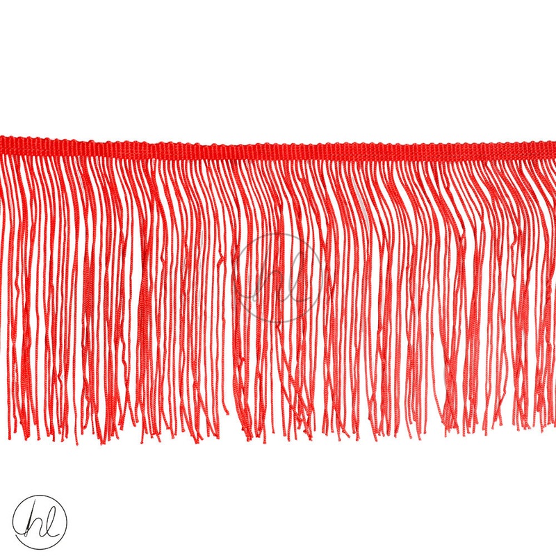 FRINGE RED 14CM PER M