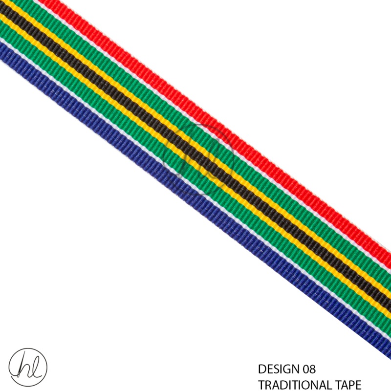 Traditional Tape  DESIGN 08 25MM MULTI