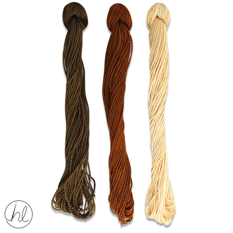 100% COTTON PERLE THREAD 3X9M 33-MUD PER SET