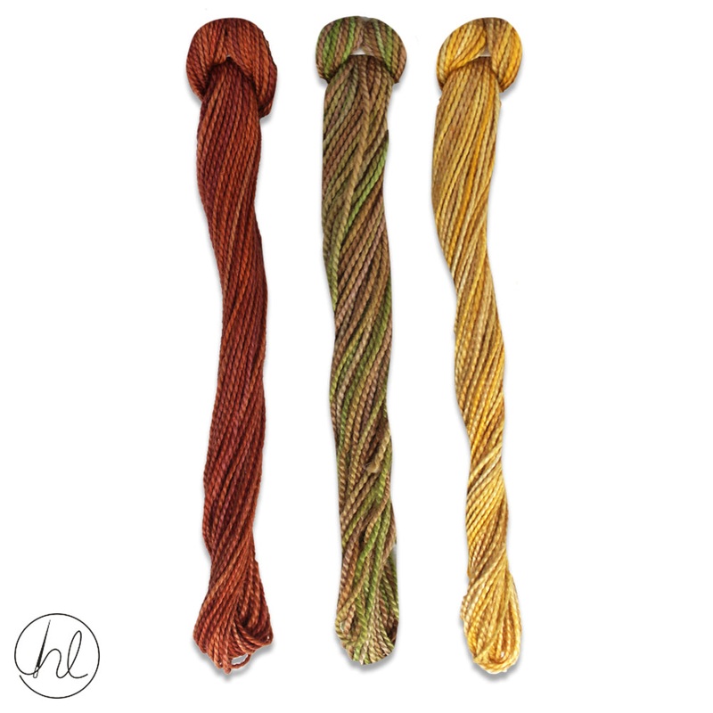 100% COTTON PERLE THREAD 3X9M 55-CLOVES PER SET