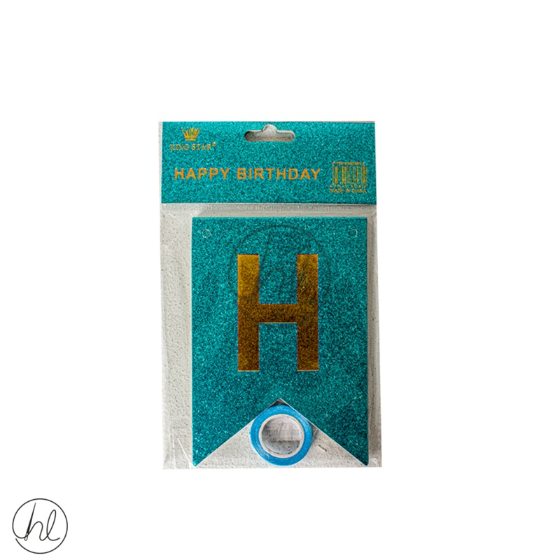 Banner Happy Birthday BLUE