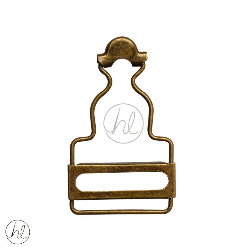 BUCKLES DUNGAREE CLIPS BRONZE  2 P-PACK 53MMX33MM HH