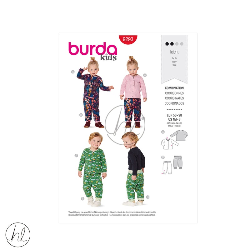 BURDA PATTERN  9293 RED 1M-3