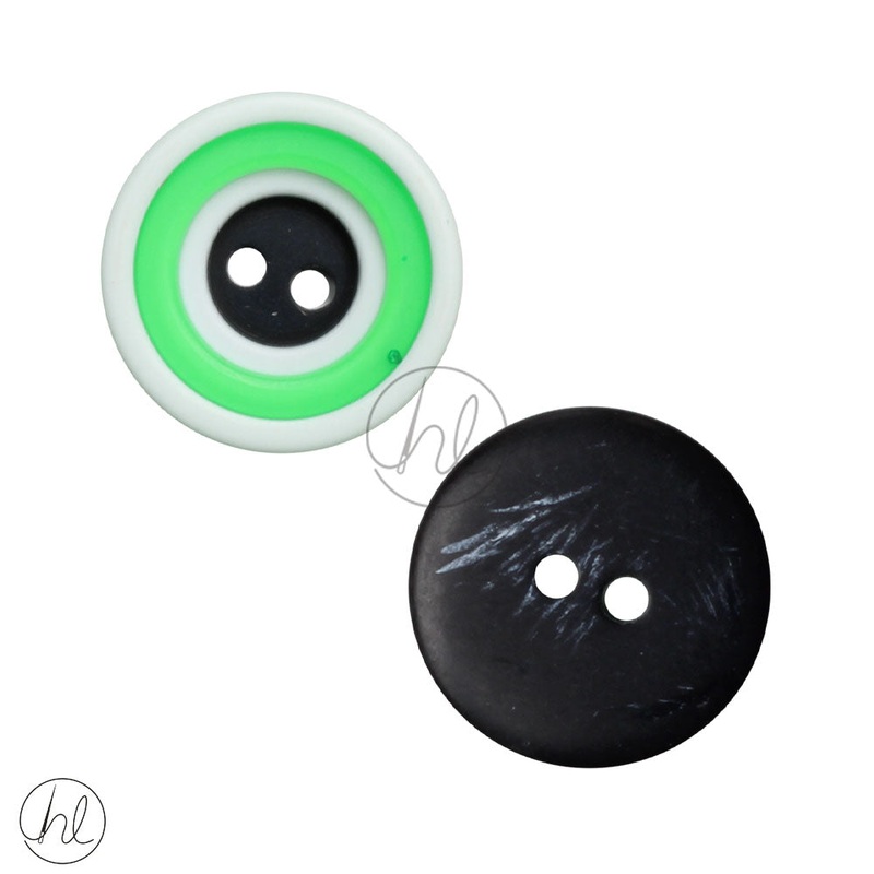 FANCY BUTTON 19MM GREEN D5215-28