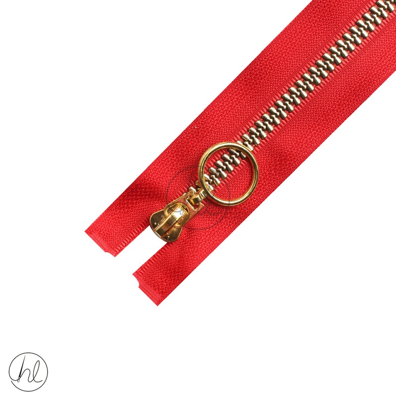 FANCY ZIP GOLD (RED) (80CM)