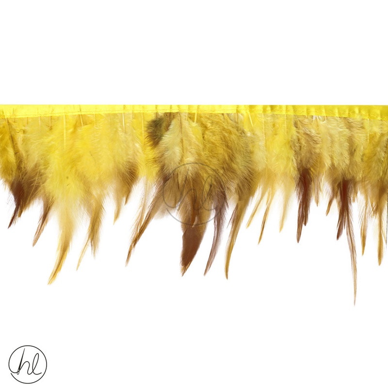 FEATHER TRIMMING YELLOW PER M