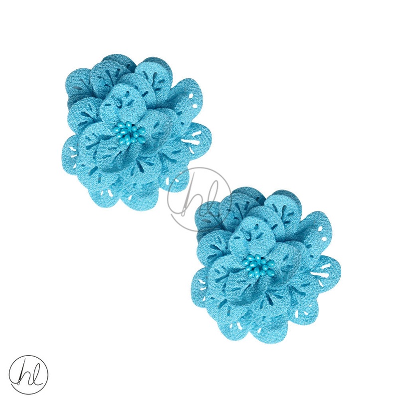 FLOWERS POWDER BLUE 70MM 2 PER PACK