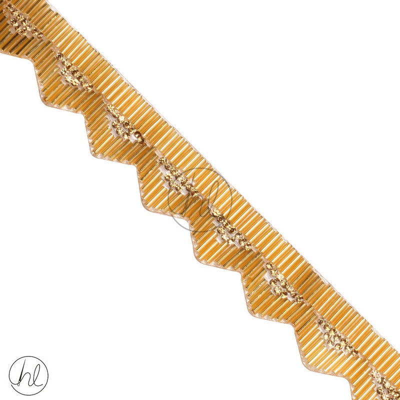 IRON ON BRAID GOLD 22MM PER M