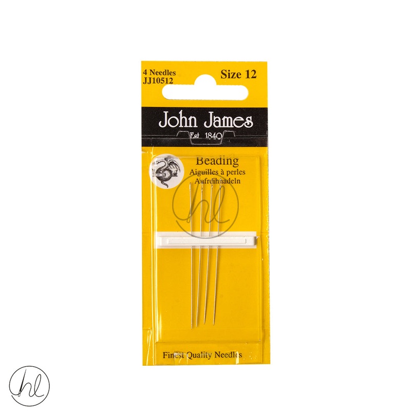 John James Needles BEADING JJ10512 SIZE 12