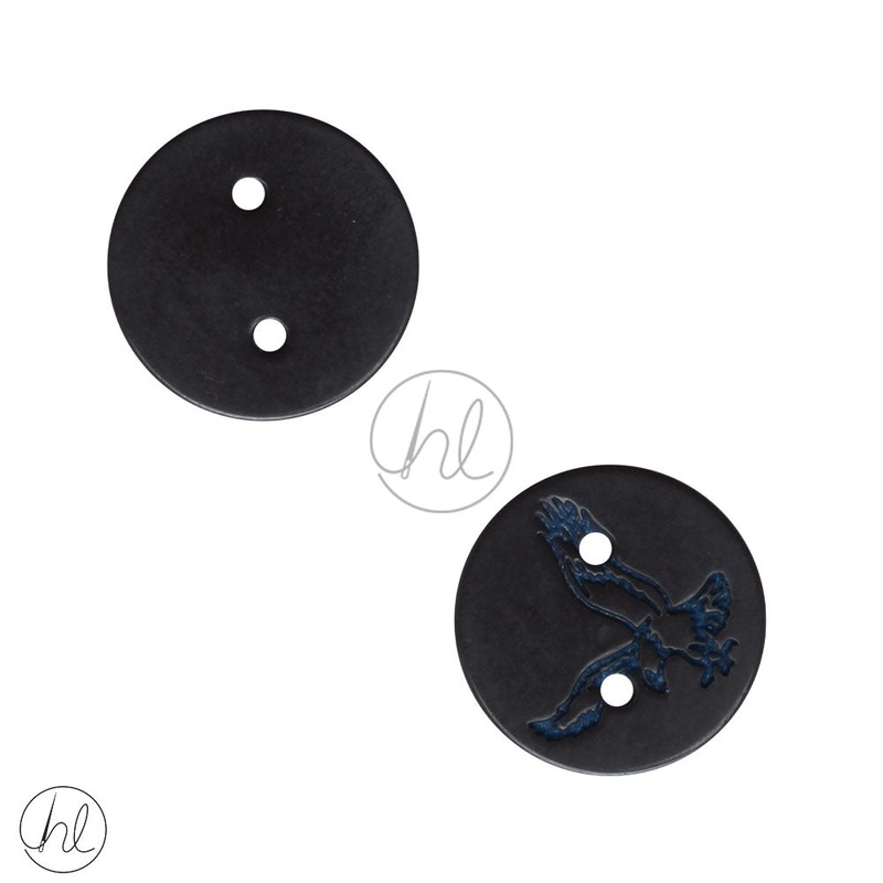 PLAIN BUTTONS BROWN/BLUE DOZ-A 21MM