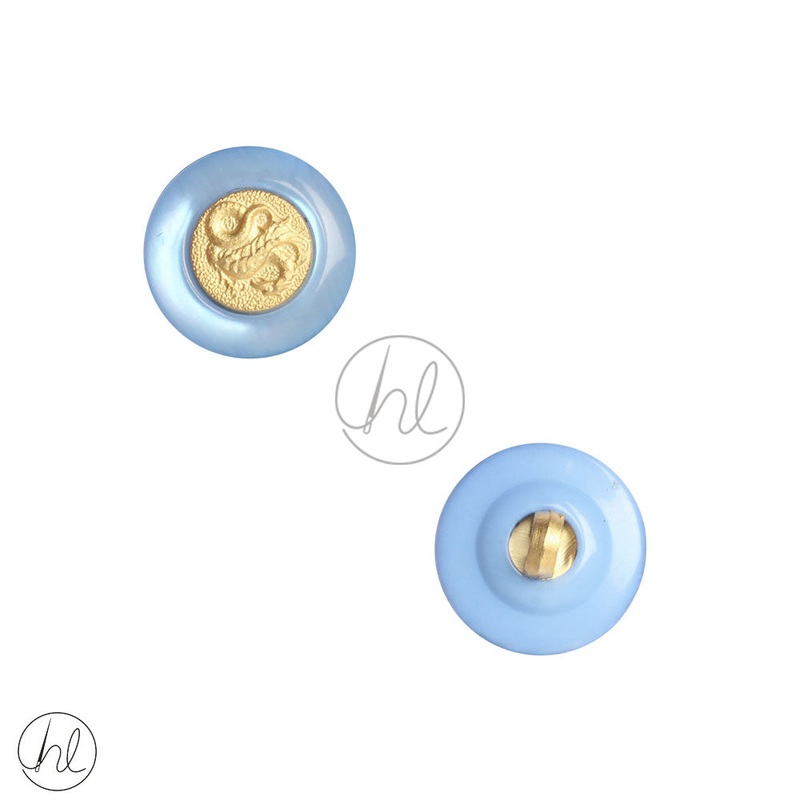 PLAIN BUTTONS GOLD/BLUE 18MM5013