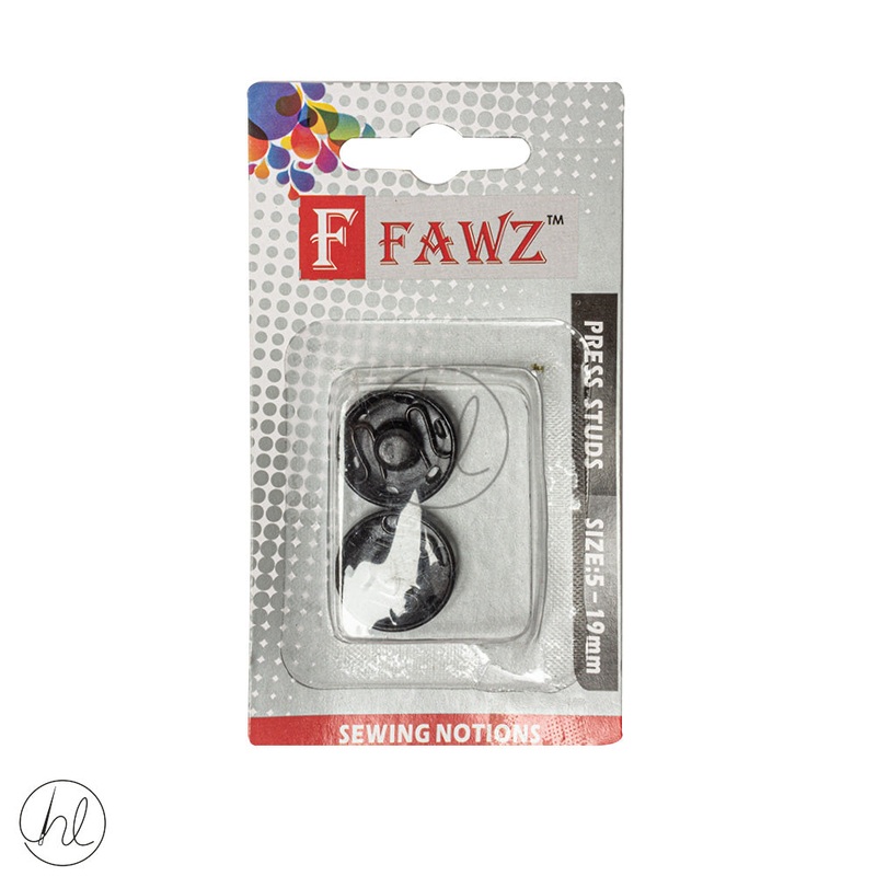 Press Studs Fawz Size 5Black19mm